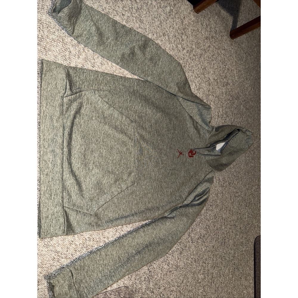 Nike Jordan Oklahoma Sooners Grey Hoodie Men's Size Medium